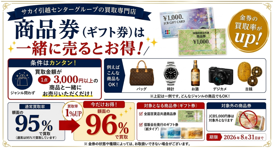まとめ金券1UPキャンペーン